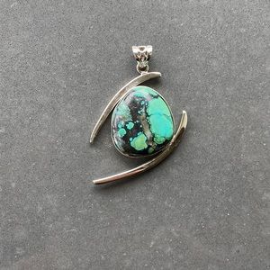 Silver & turquoise pendant